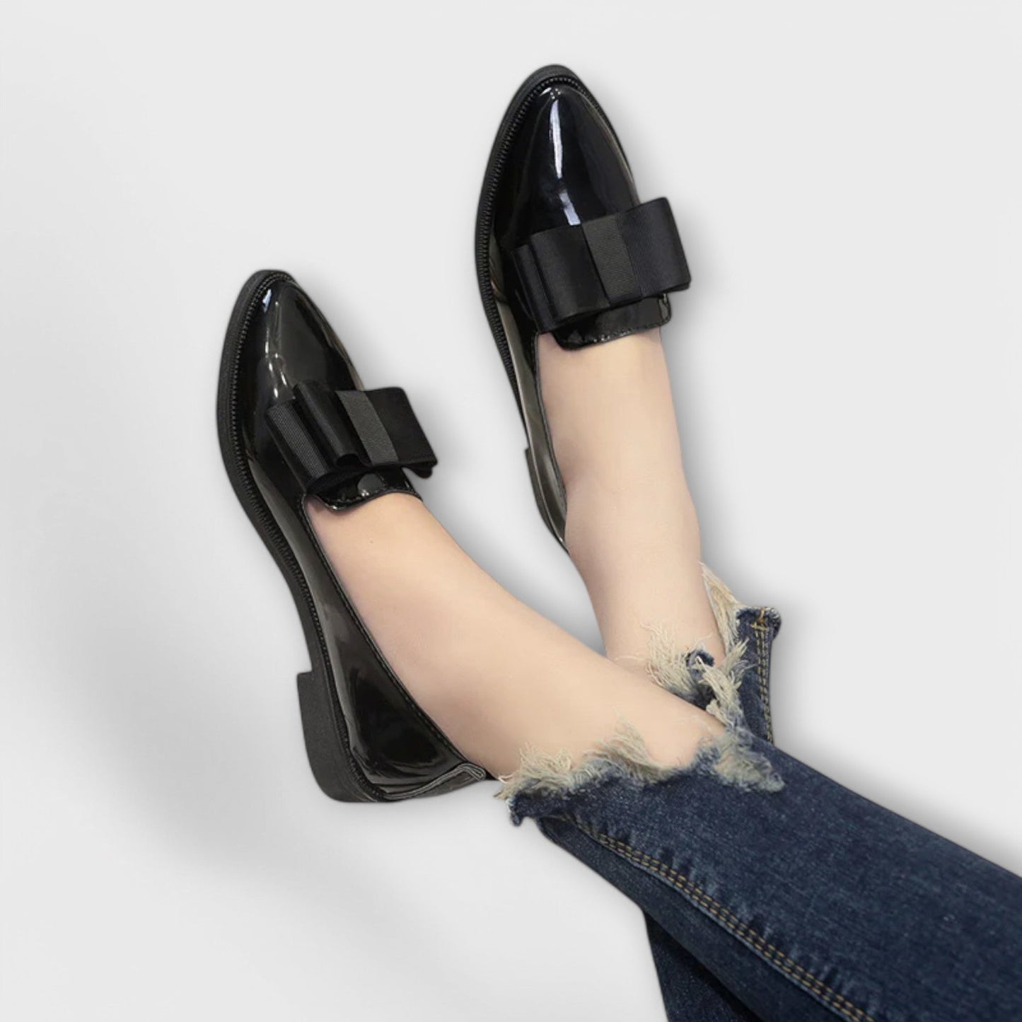 Léonie | Mocasines Charol Nudo
