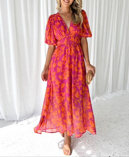 Luna™ - Vestido Midi de Flora Moderno