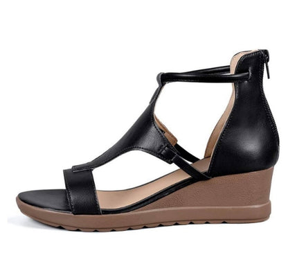 Charlotte | Sandalias de Cuña Minimalistas Chic