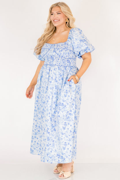Vestido En Un Parpadeo, Azul