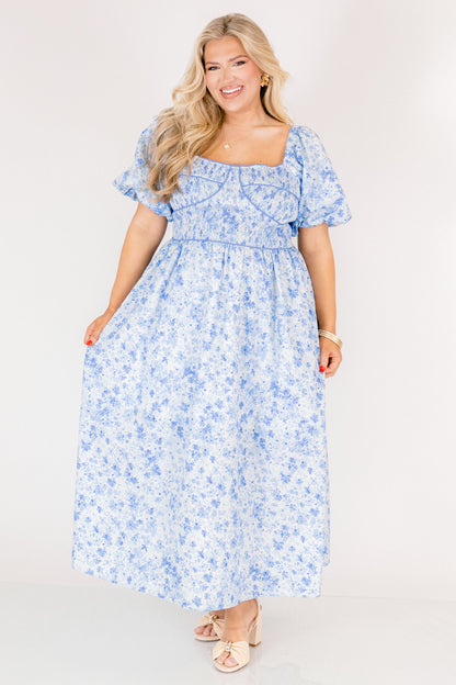 Vestido En Un Parpadeo, Azul