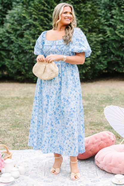 Vestido En Un Parpadeo, Azul