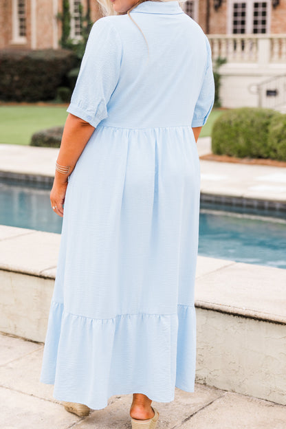 En Tu Lugar Feliz Vestido, Azul