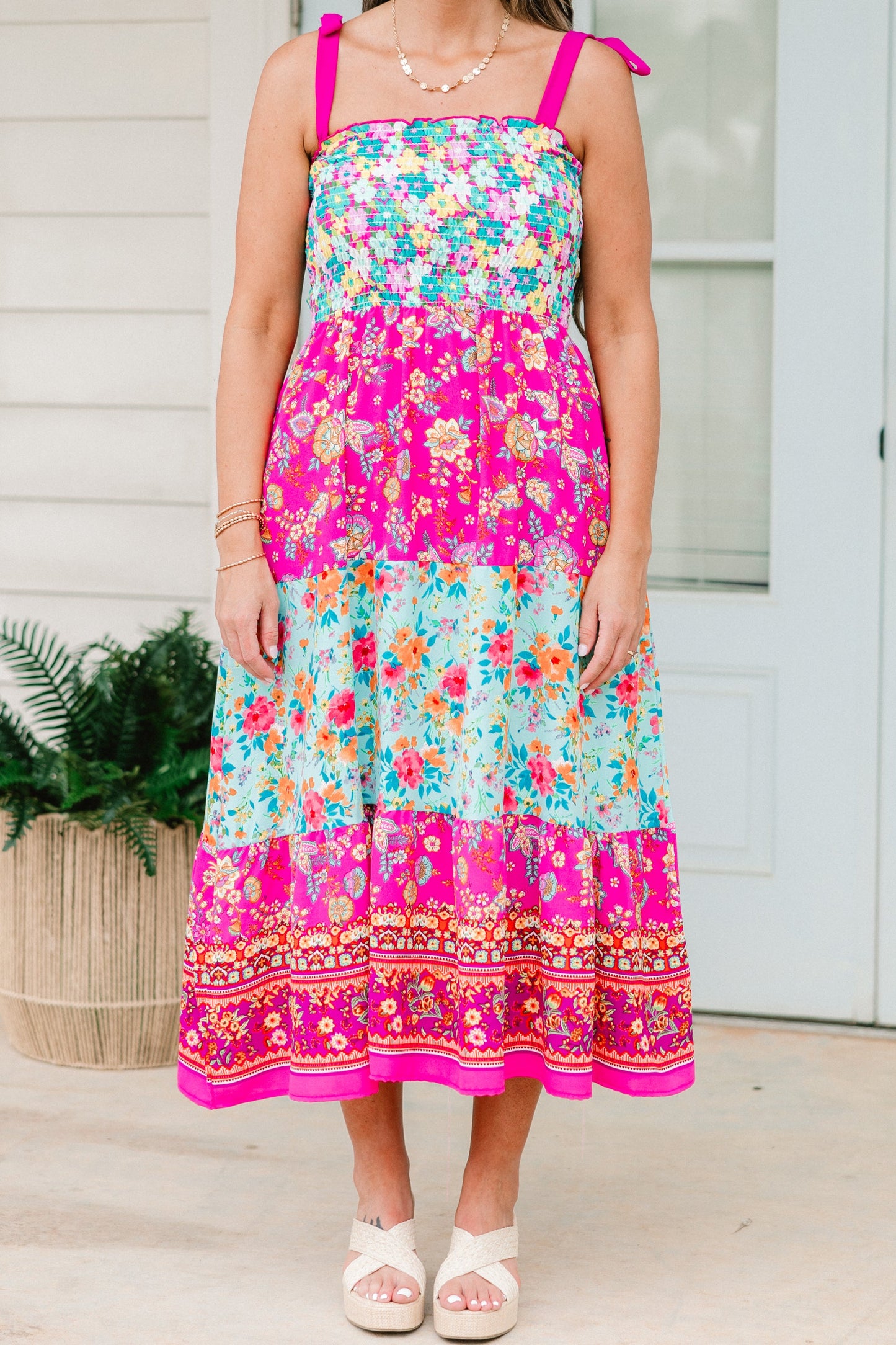 Vestido Hacia el Atardecer, Rosa