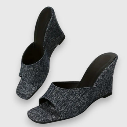 Ximena | Dżinsy Naobcasowe Sandały