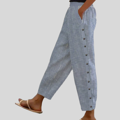 Charlotte | Pantalón Rayado Bohème Chic