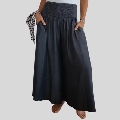 Delphine | Pantalón Ancho Fluido Romántico
