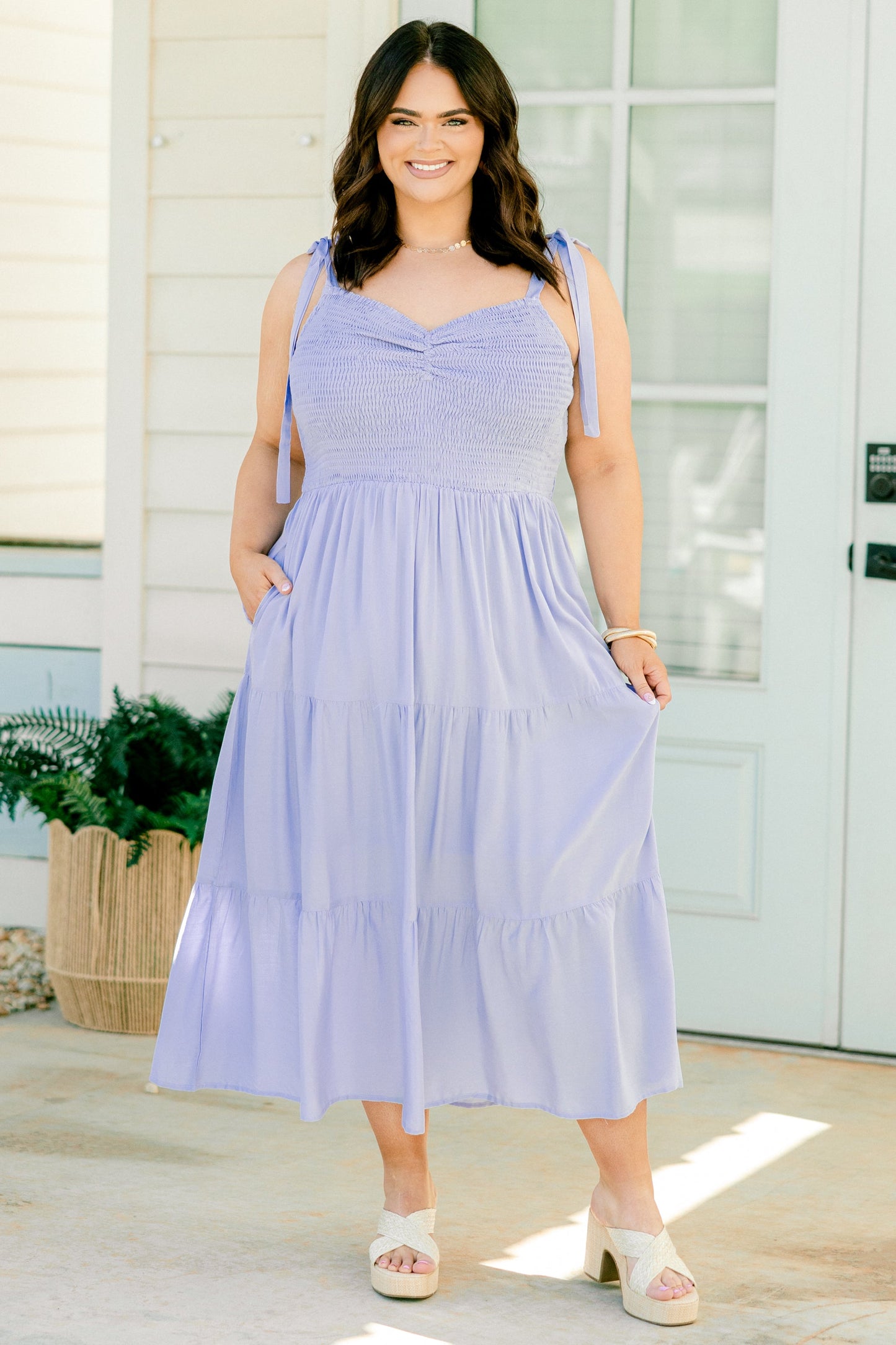 Vestido Just My Luck, Cielo