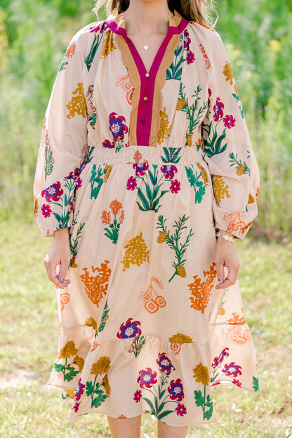 Vestido Just Went With It, Beige
