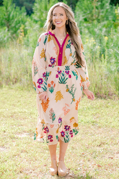 Vestido Just Went With It, Beige