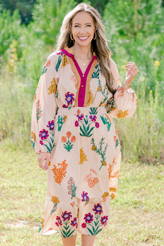 Vestido Just Went With It, Beige