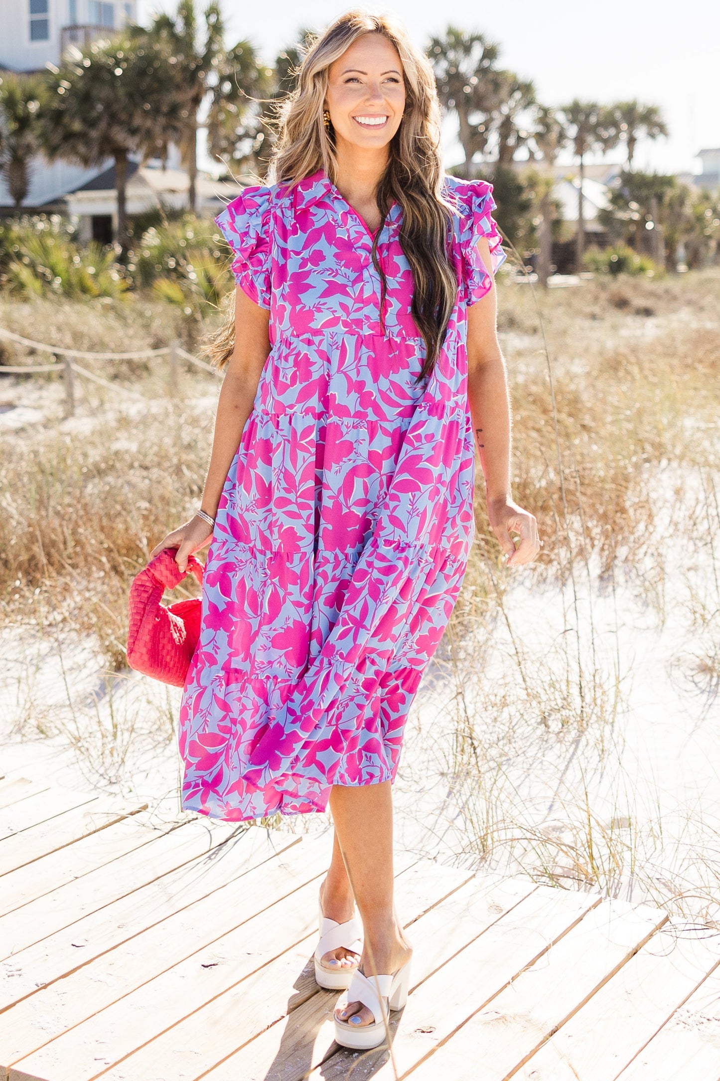 Vestido Midi Kill My Time, Mezcla de Orquídea