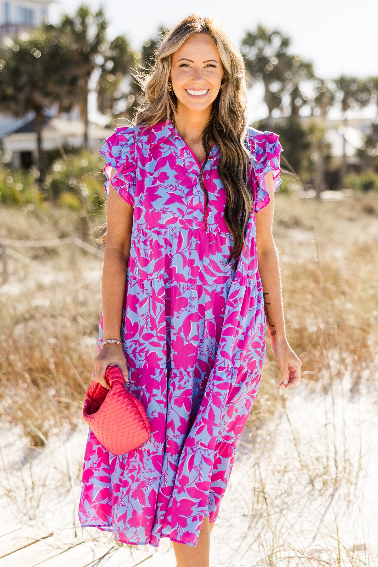 Vestido Midi Kill My Time, Mezcla de Orquídea