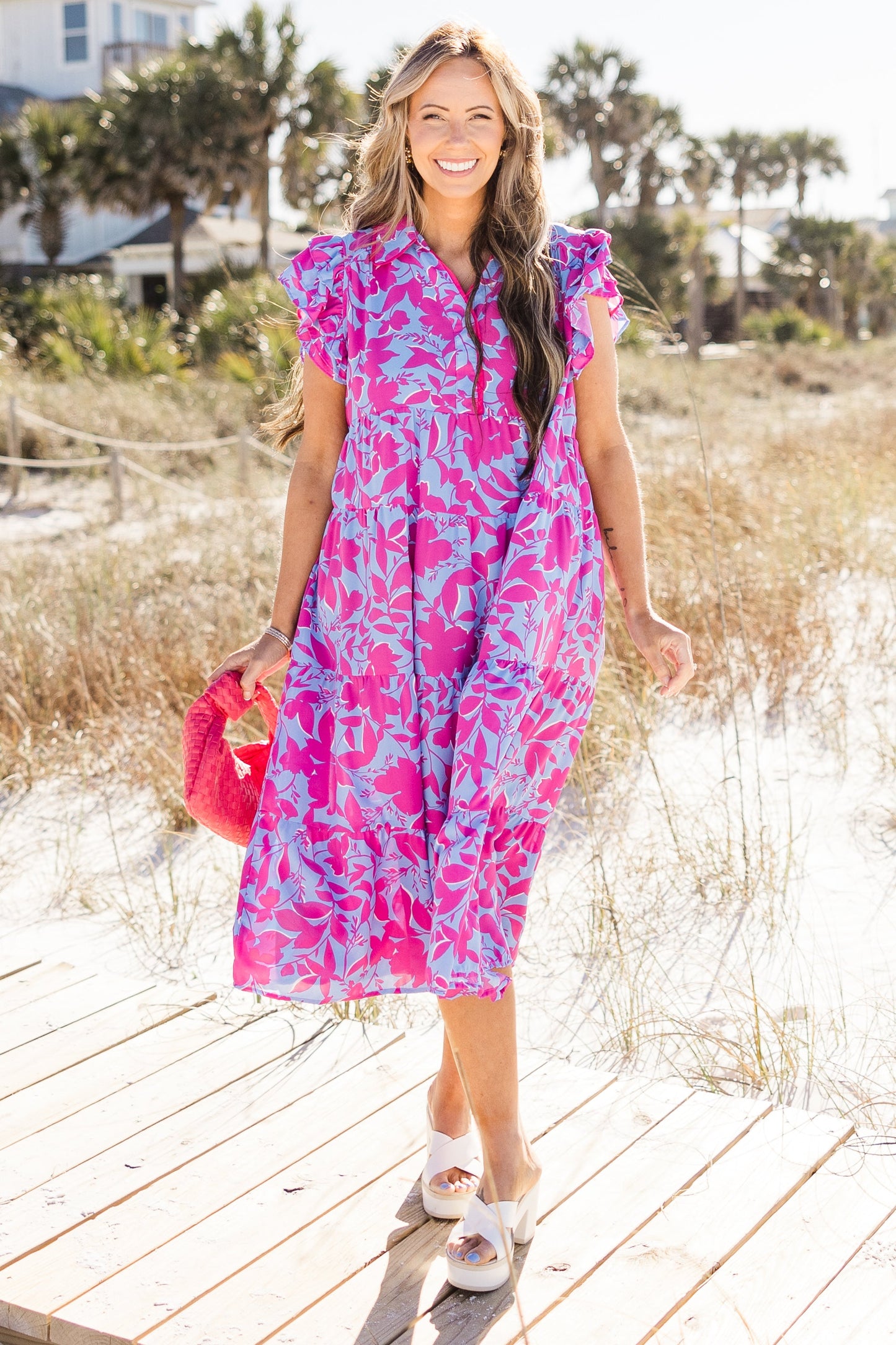 Vestido Midi Kill My Time, Mezcla de Orquídea