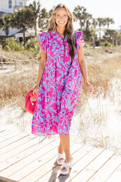 Vestido Midi Kill My Time, Mezcla de Orquídea