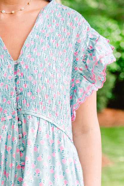 Vestido Aprendiendo a Crecer, Azul Cielo