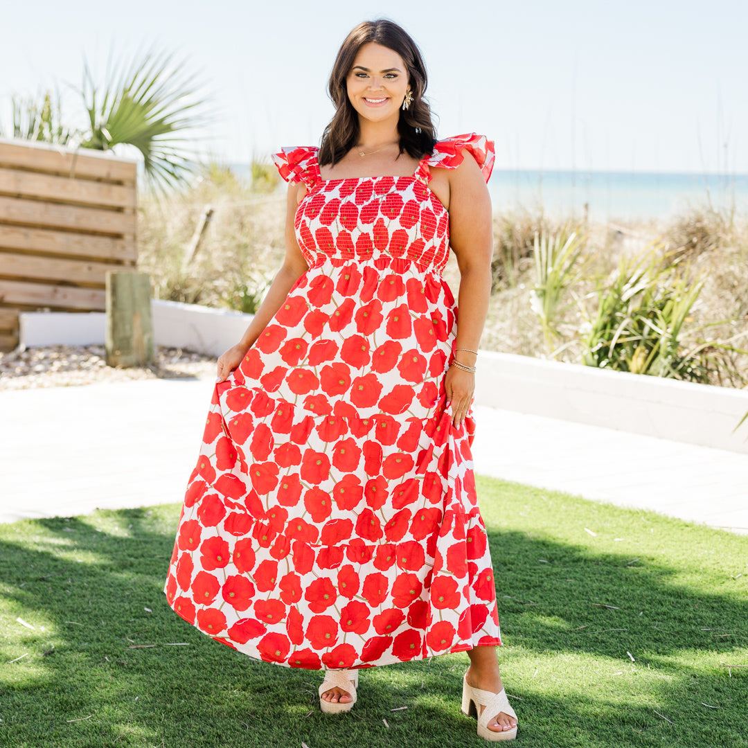 Vestido Let's Catch Up, Rojo