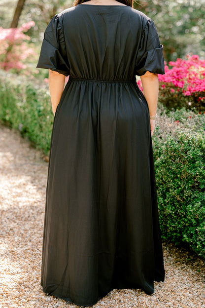 Vestido Maxi Mirándome, Negro