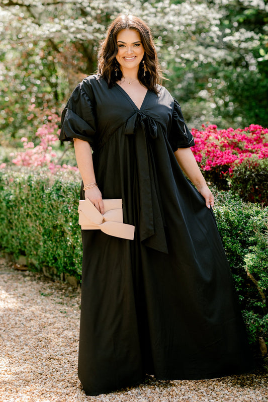 Vestido Maxi Mirándome, Negro