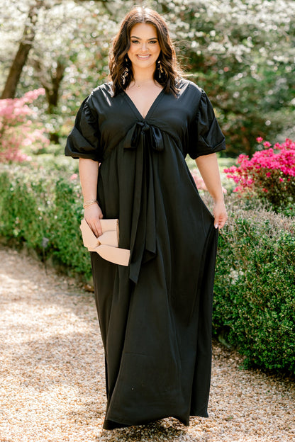 Vestido Maxi Mirándome, Negro