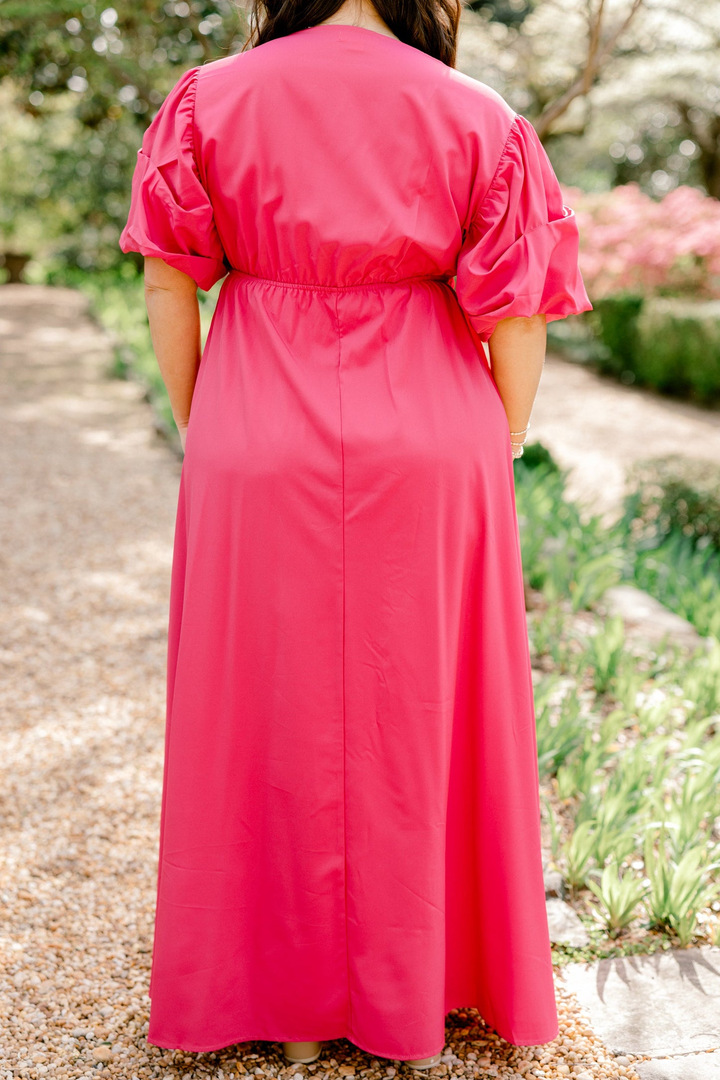 Vestido Maxi Mirándome, Fucsia