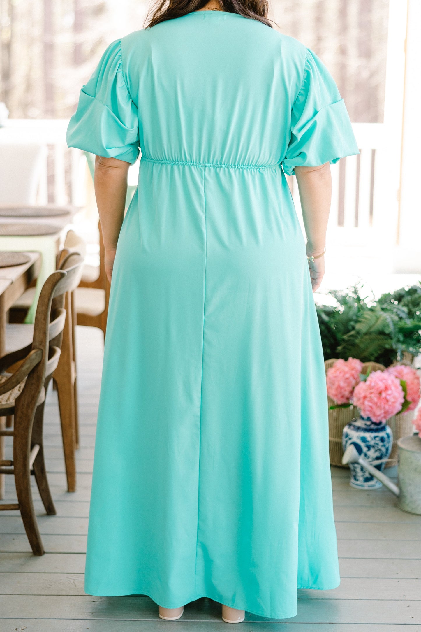 Vestido Maxi Mirándome, Espuma de Mar