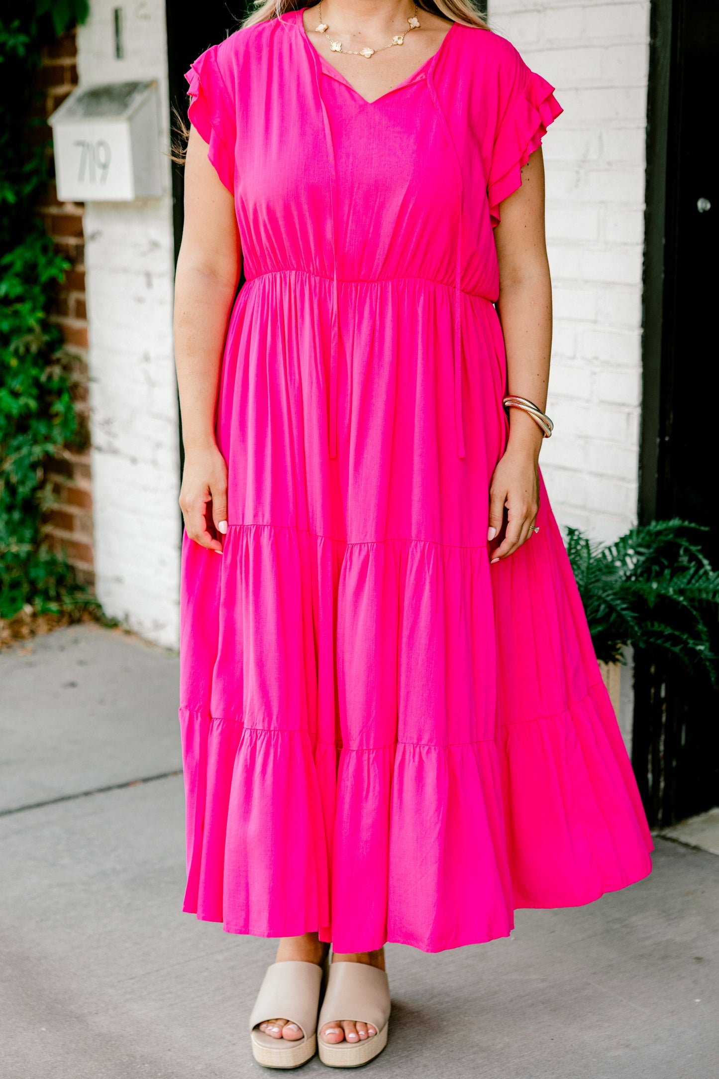 Vestido Ámame o Déjame, Rosa Fucsia