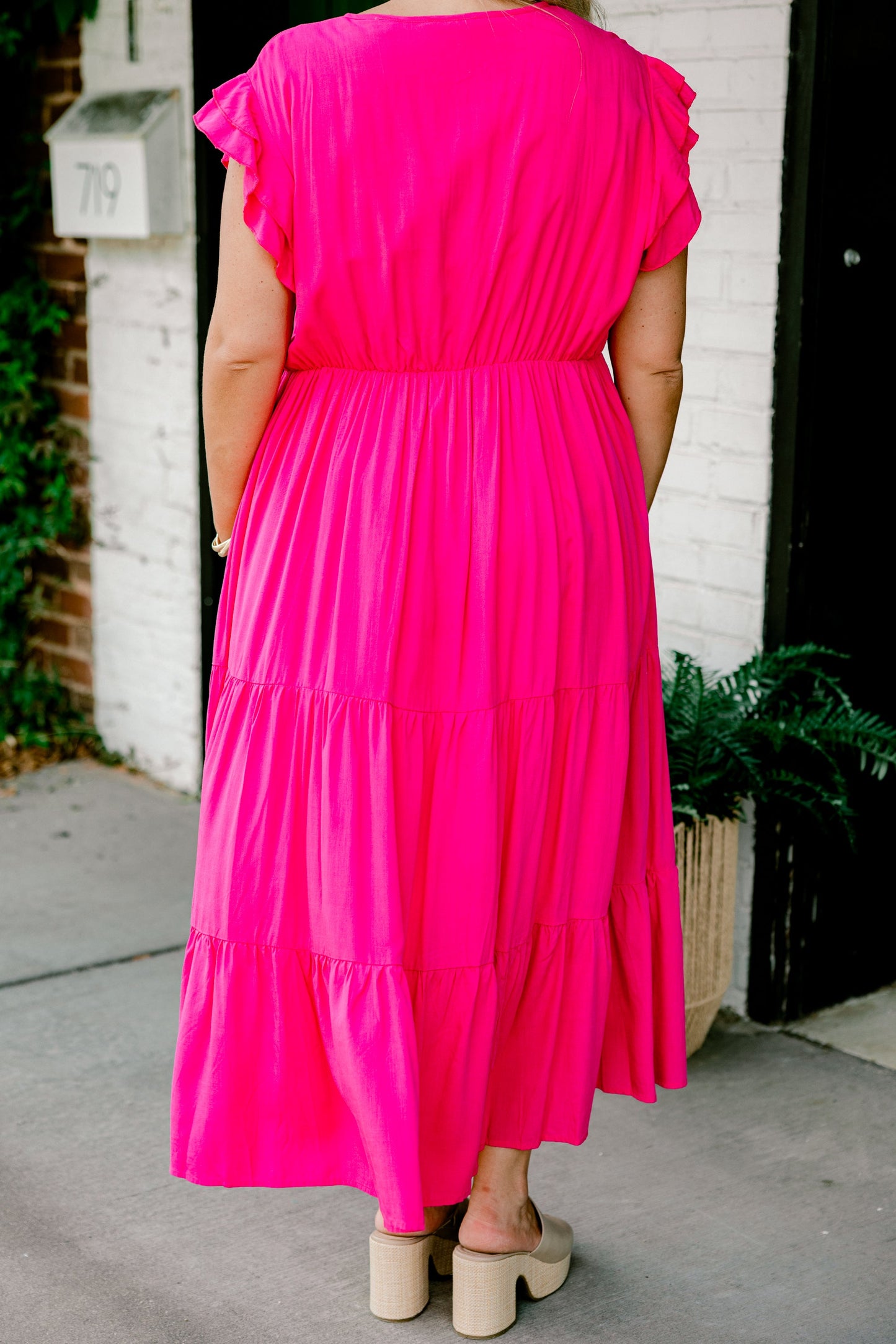 Vestido Ámame o Déjame, Rosa Fucsia