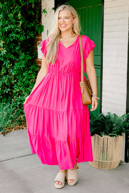 Vestido Ámame o Déjame, Rosa Fucsia