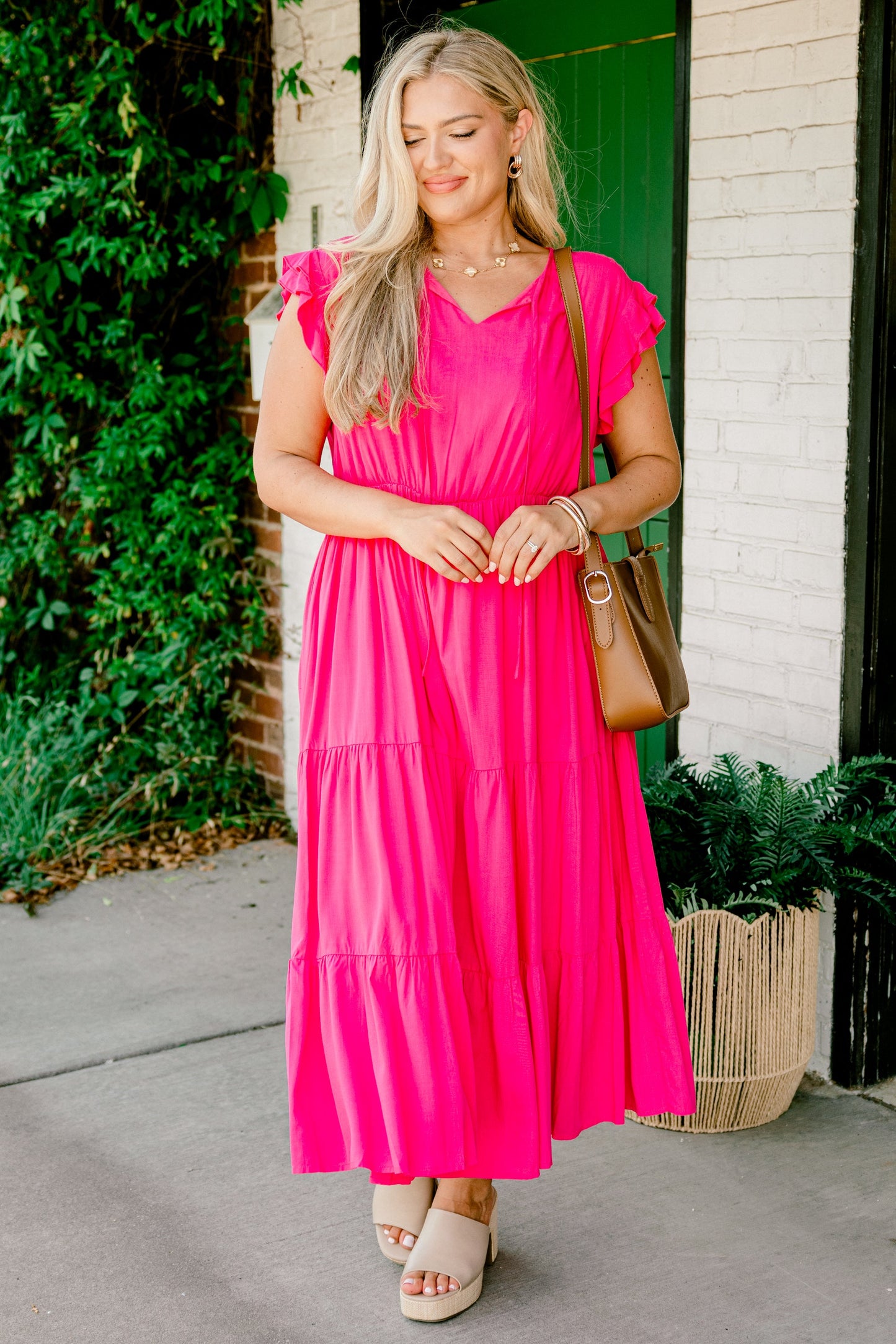 Vestido Ámame o Déjame, Rosa Fucsia