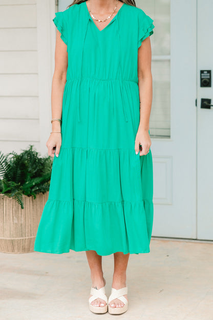 Vestido Ámame o Déjame, Verde Teal