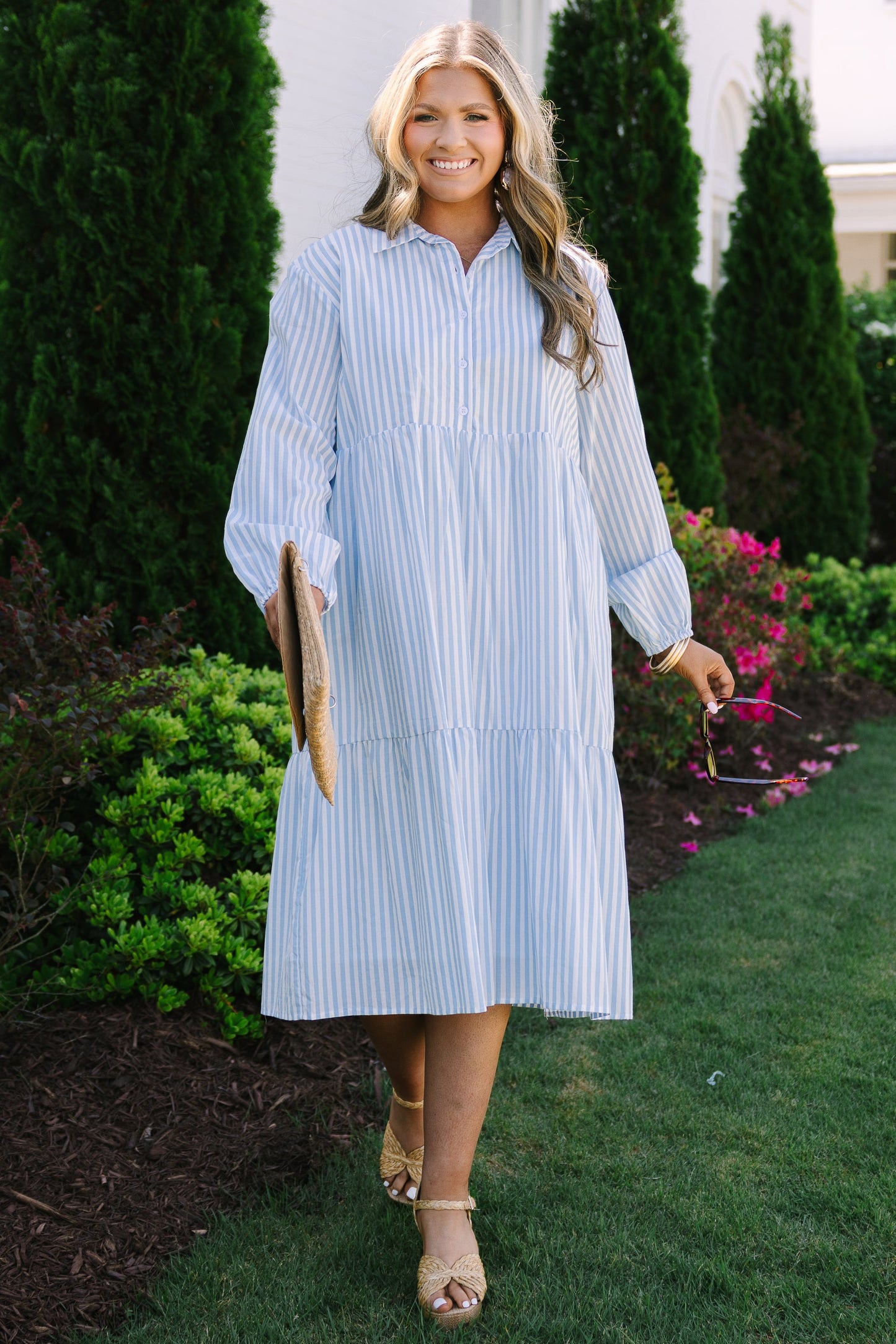 Vestido Made For Malibu, Rayas Azules