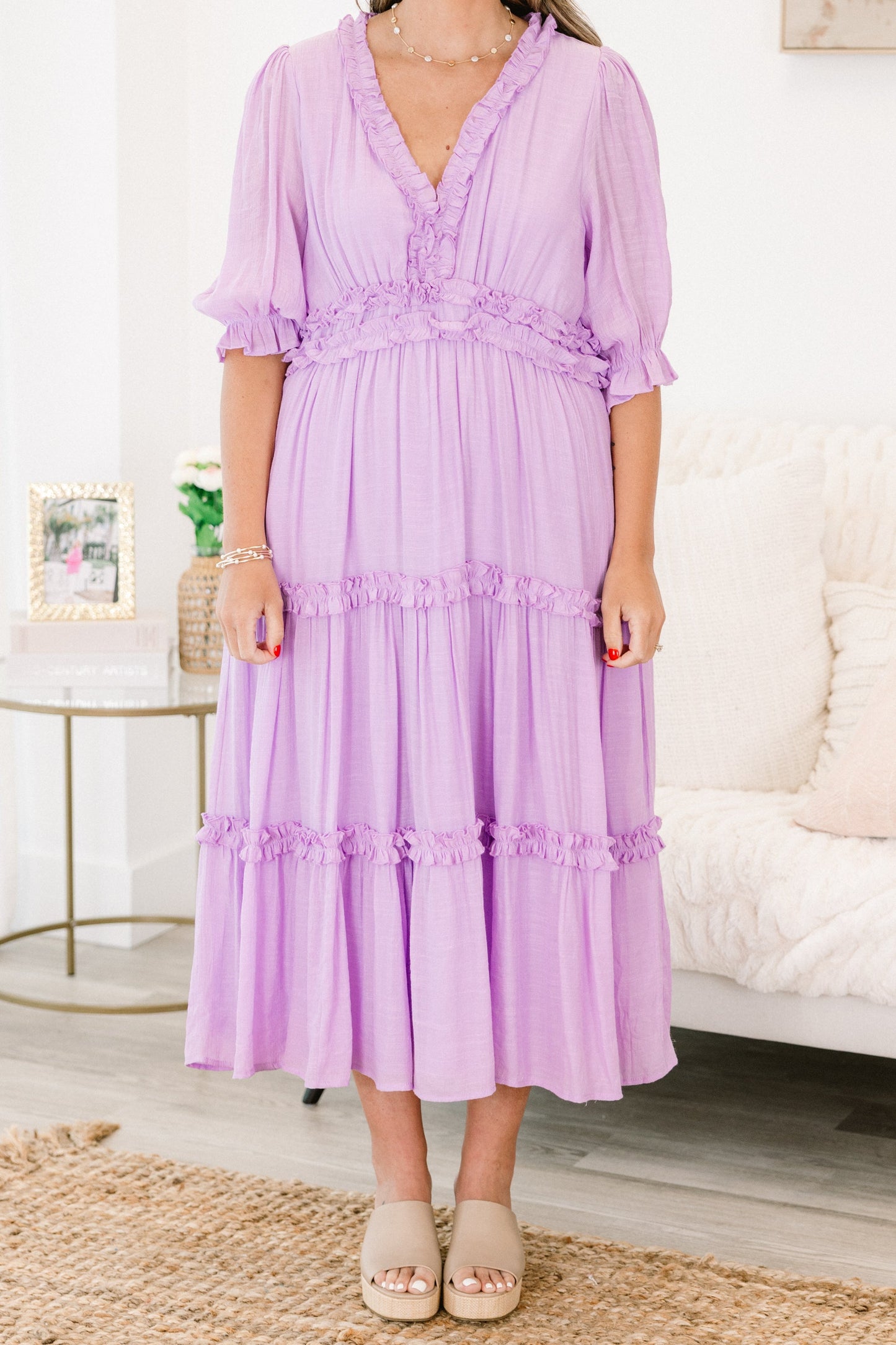 Vestido Maxi Haciendo Una Declaración, Lila