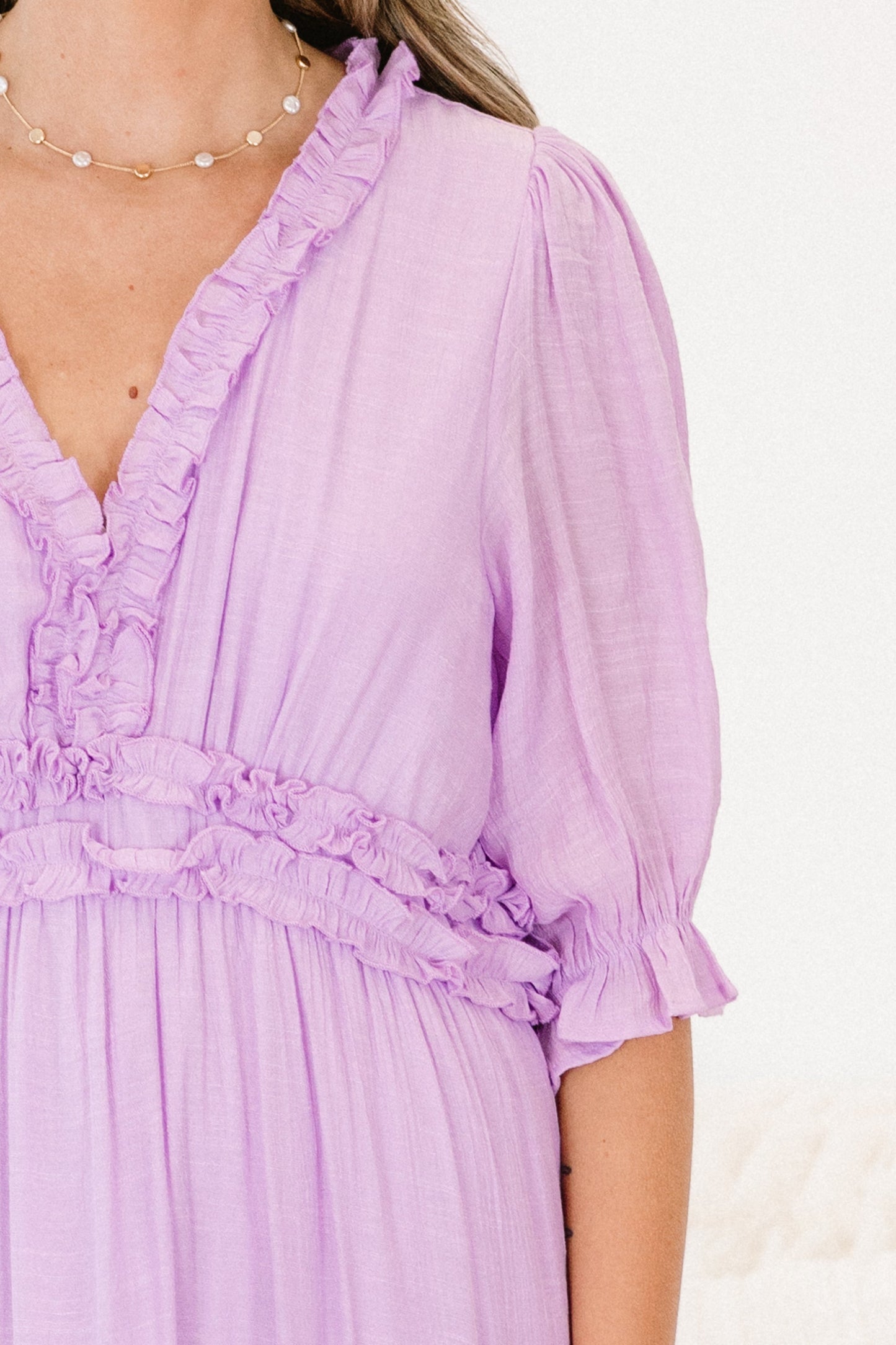 Vestido Maxi Haciendo Una Declaración, Lila