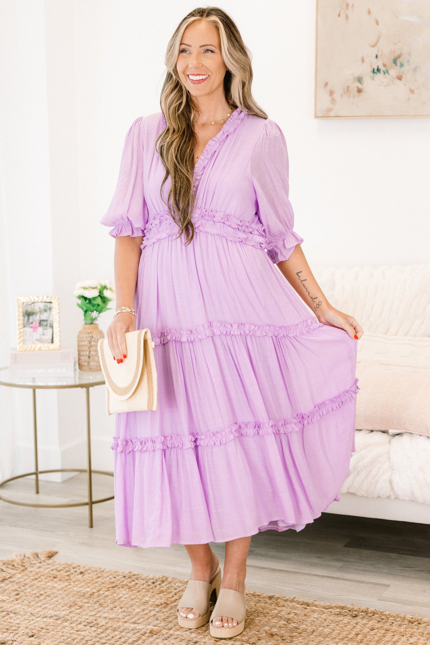 Vestido Maxi Haciendo Una Declaración, Lila