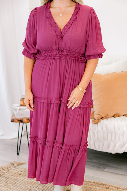 Vestido Maxi Hacer Una Declaración, Ciruela