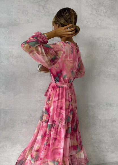 Lieke™ - Vestido envolvente con estampado de flores