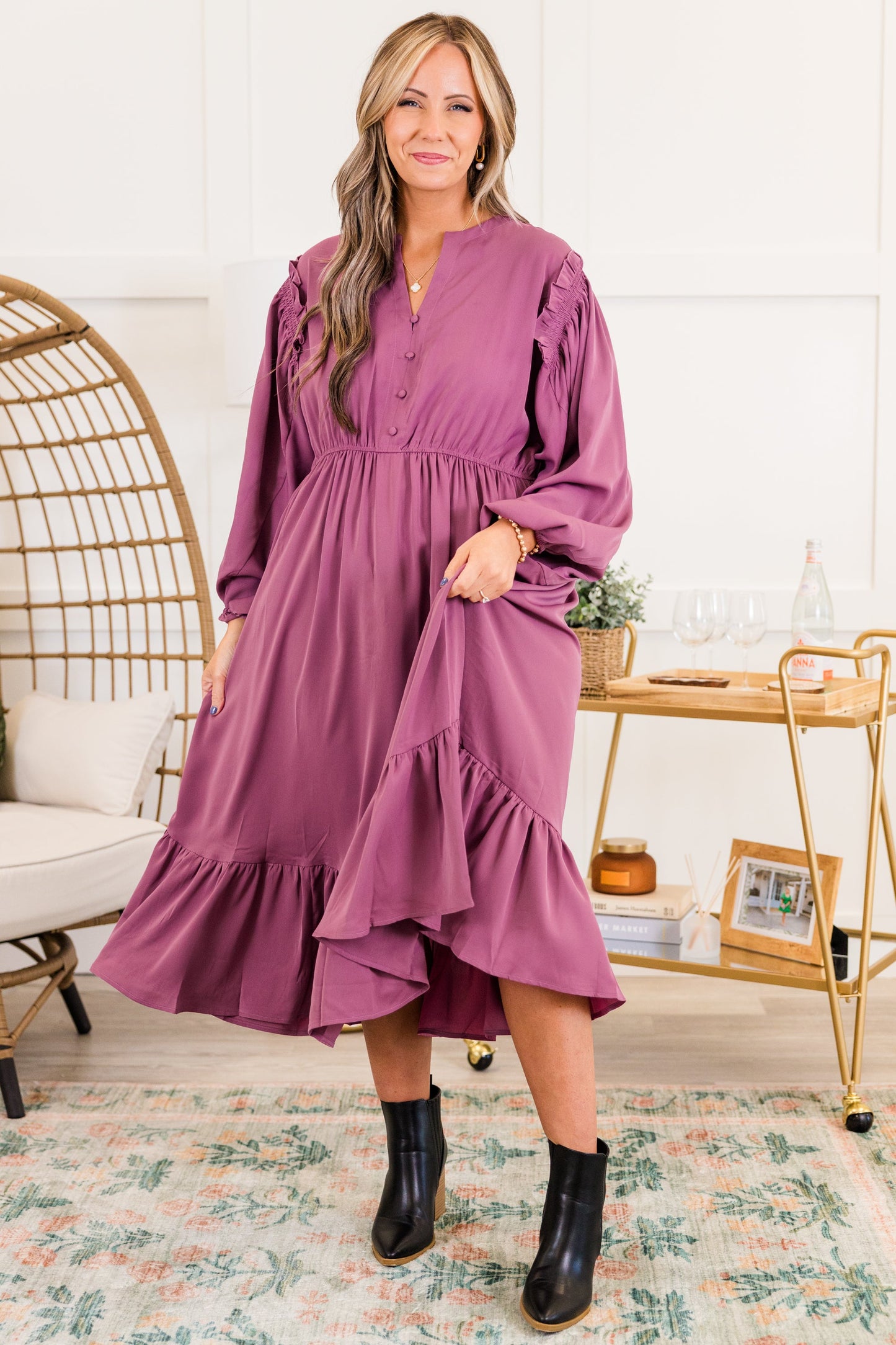 Vestido Memoriza Hoy, Berenjena