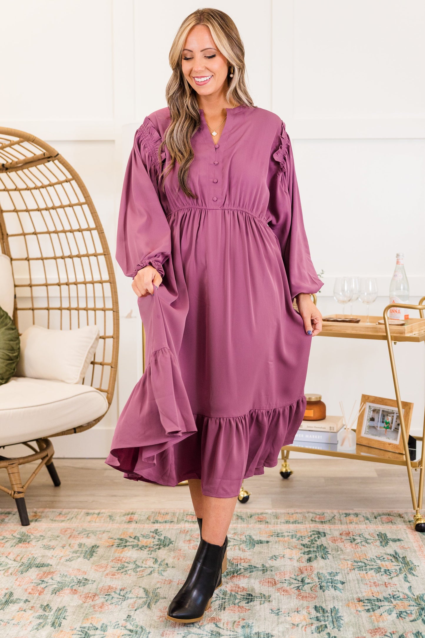 Vestido Memoriza Hoy, Berenjena