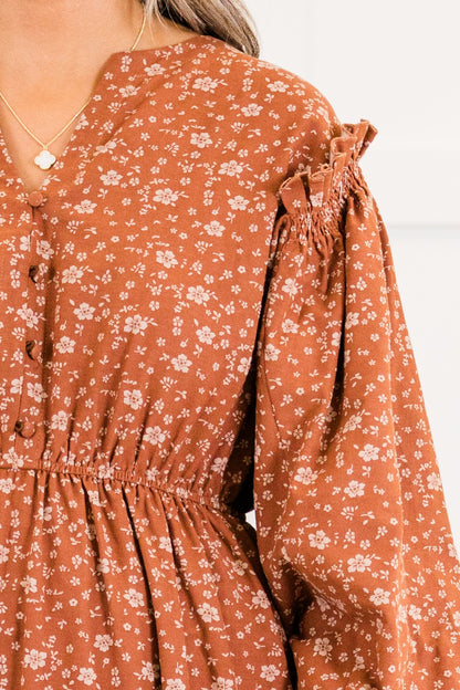 Vestido Memoriza Hoy, Floral Óxido