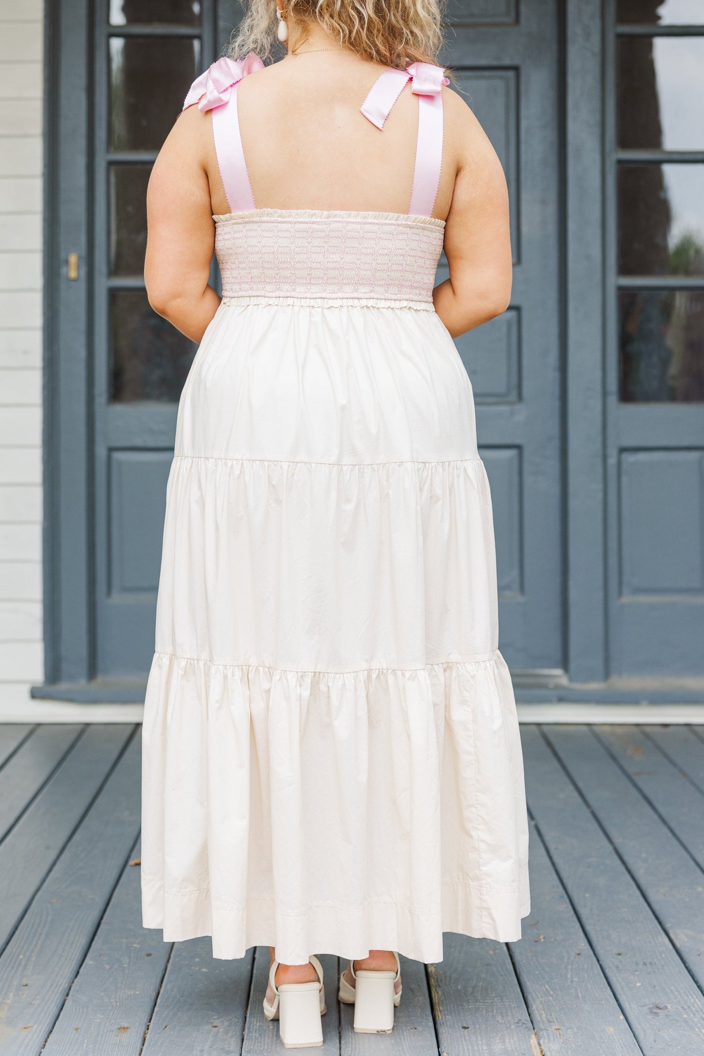 Vestido Jardín de Medianoche, Crema