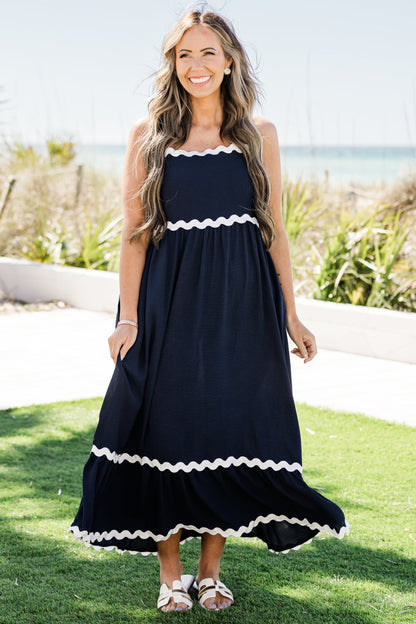 Vestido de Sentimientos Mixtos, Marino
