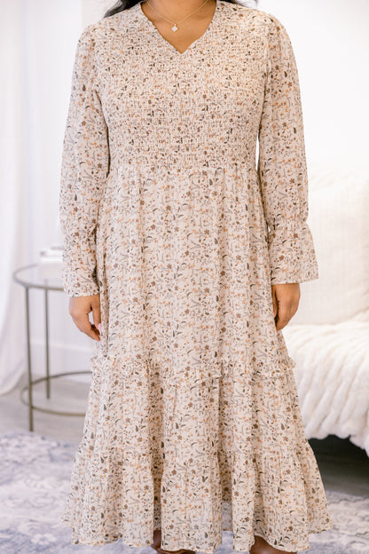Vestido Montana Mornings, Floral Marfil