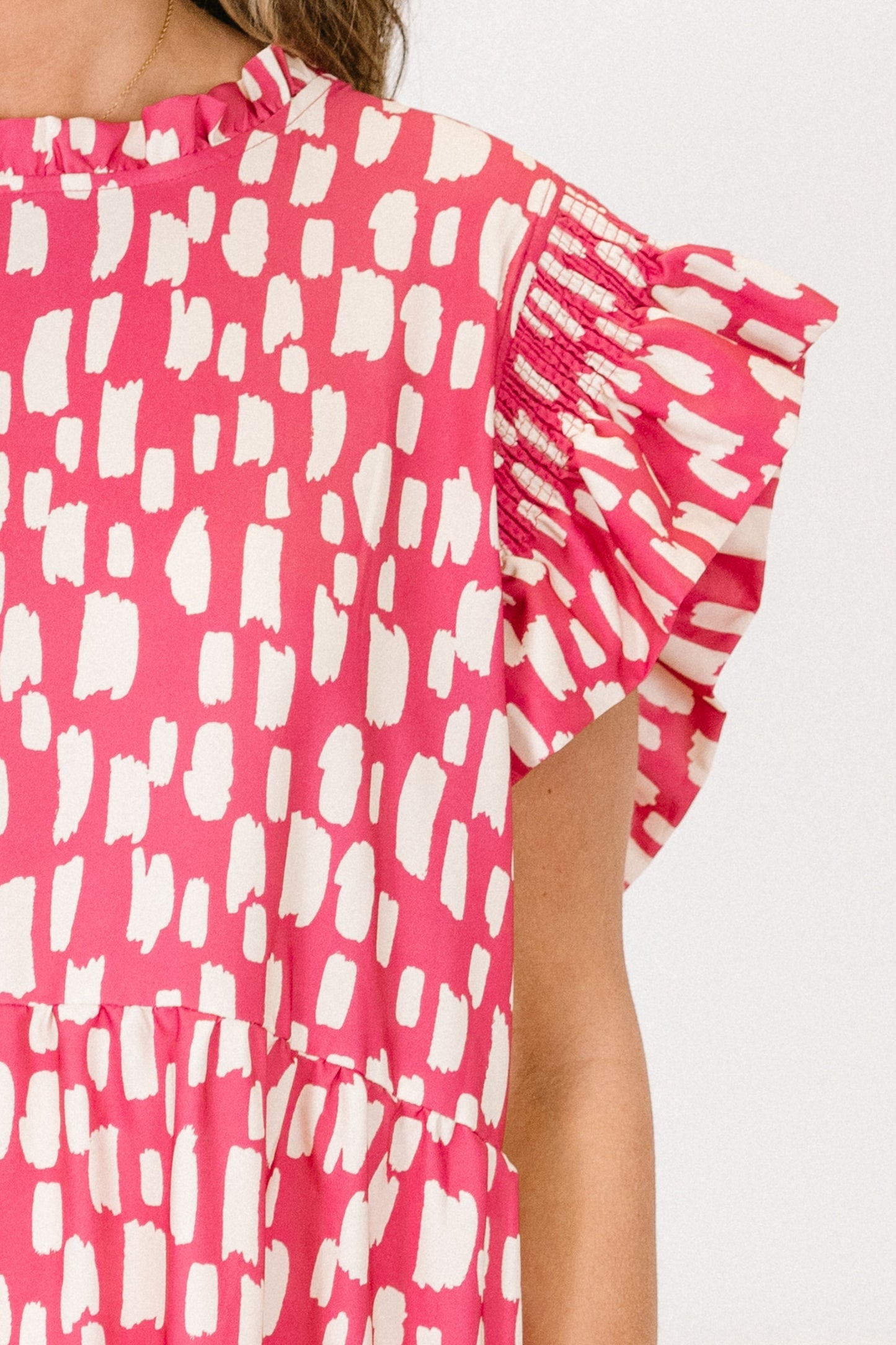 Vestido Maxi Meadows Musgo, Rosa Fucsia
