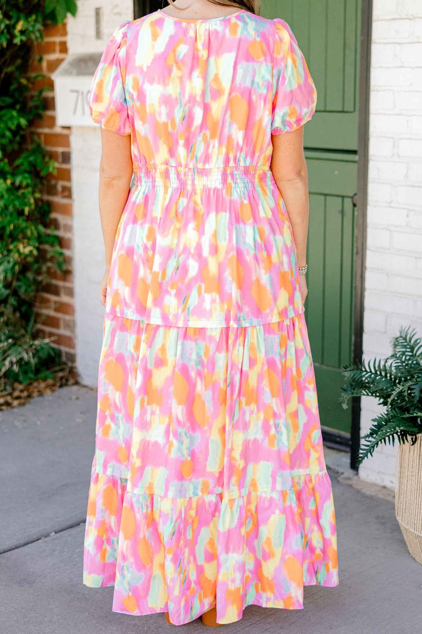 Vestido Mi Lenguaje del Amor, Acuarela Naranja