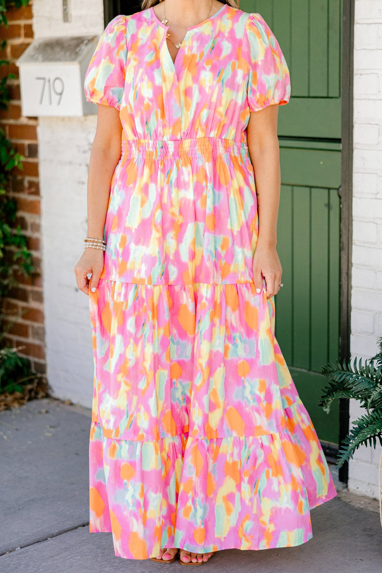 Vestido Mi Lenguaje del Amor, Acuarela Naranja