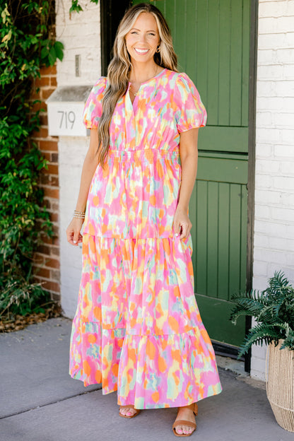Vestido Mi Lenguaje del Amor, Acuarela Naranja