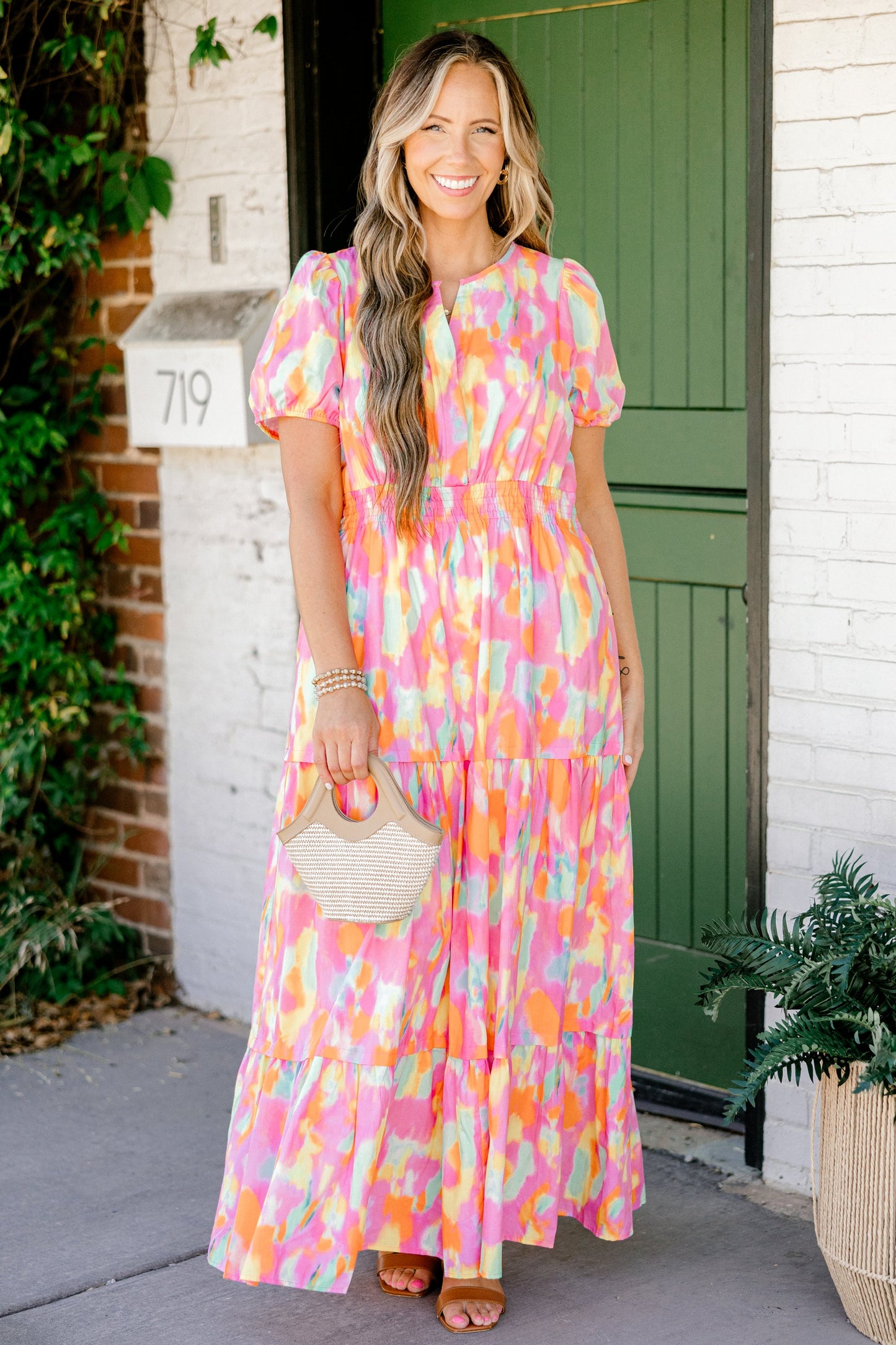 Vestido Mi Lenguaje del Amor, Acuarela Naranja