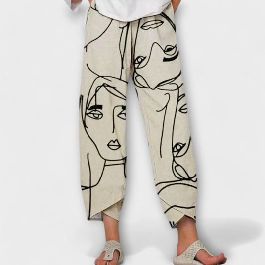 Céleste | Pantalón Artístico Fluido Bohemio