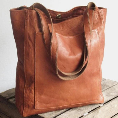 Charlotte | Bolsa de Mano de Cuero Vintage Auténtico